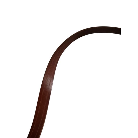 COACH Men's Vintage Tan Green Striped Belt Size 40 - Picture 8 of 8